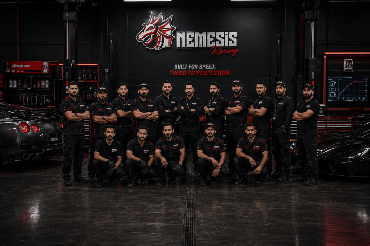 NEMESIS Racing Performance Garage Brand Identity
