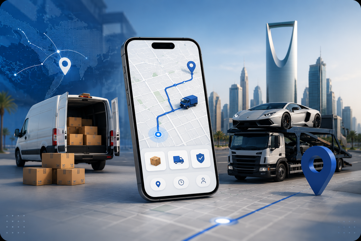 Qaf Logistics  UI/UX Design & Mobile App Development