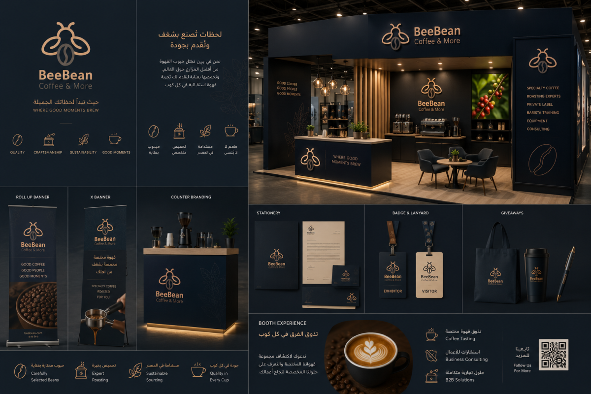 BeeBean Coffee & More Brand Identity & Specialty Coffee Experience