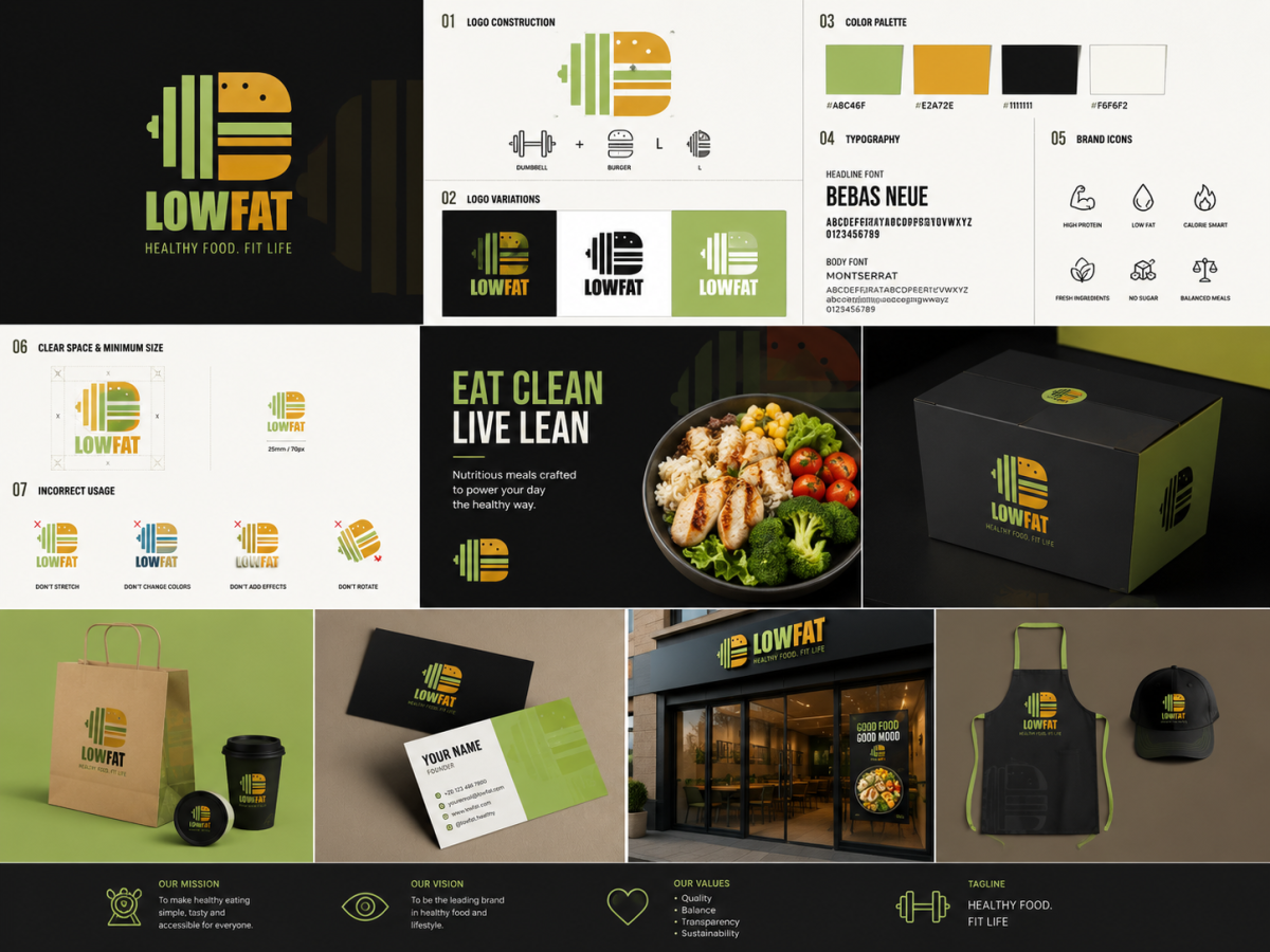 Logo & Branding | Diet & Healthy Food Restaurant