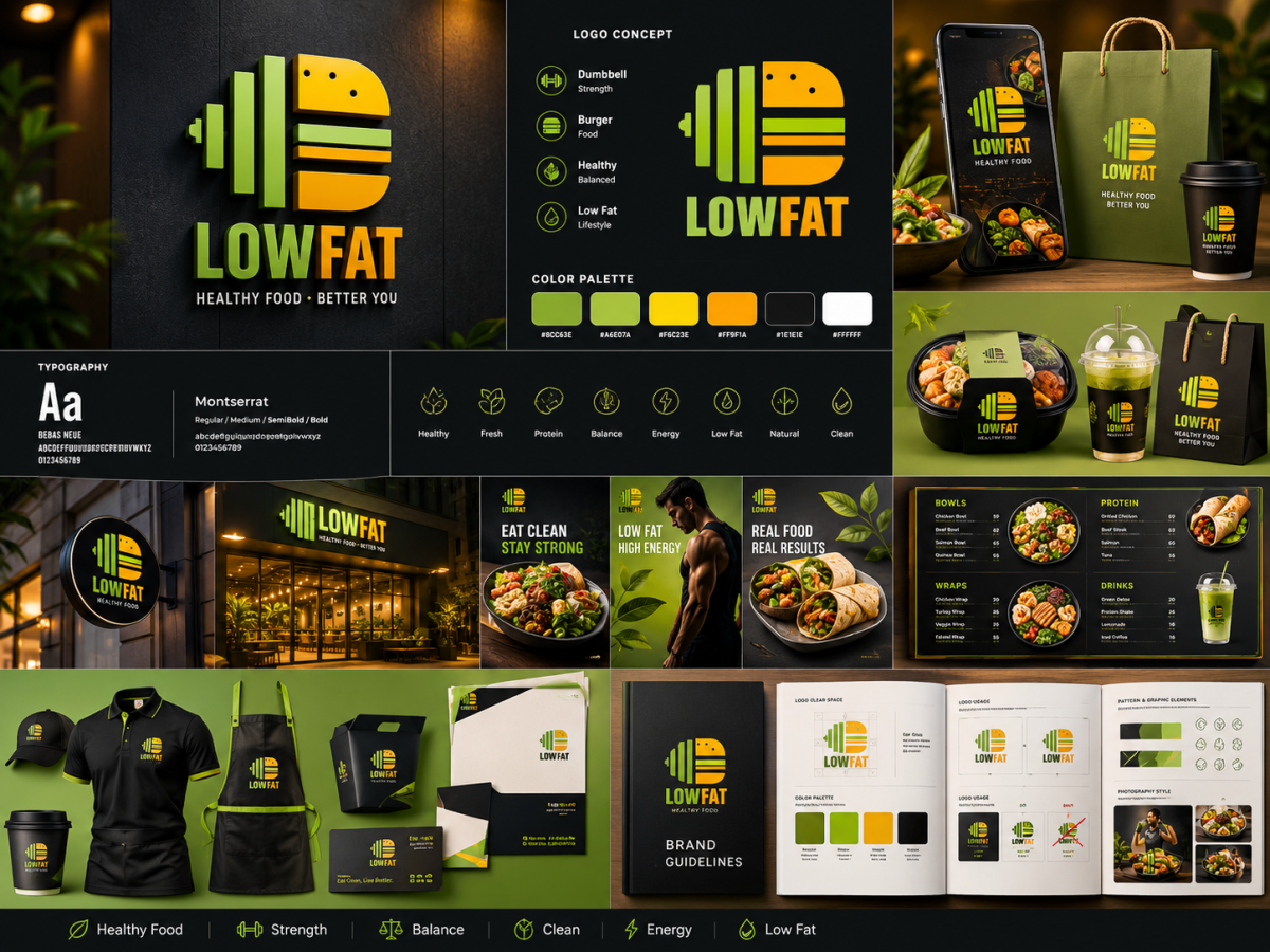 Logo & Branding | Diet & Healthy Food Restaurant