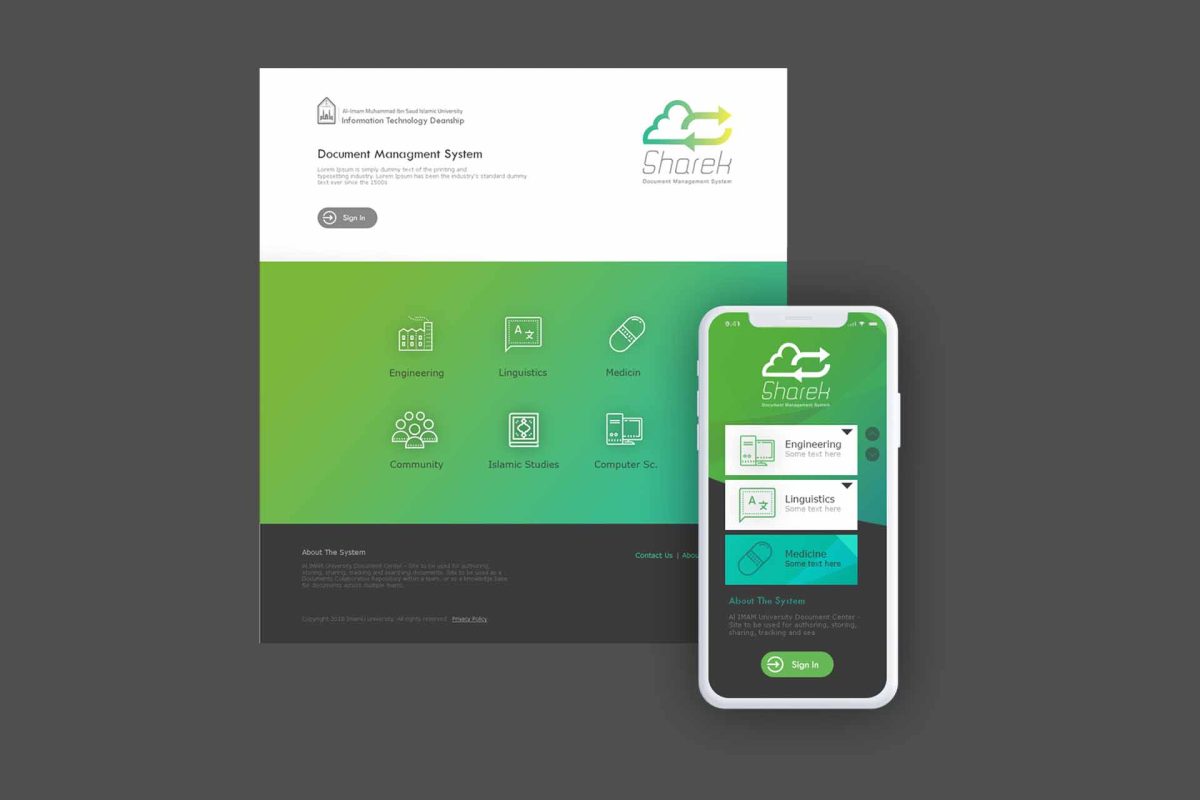 Sharek Web and Mobile App - Gallery Image
