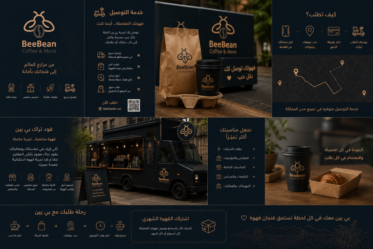 BeeBean Coffee & More Brand Identity & Specialty Coffee Experience - Gallery Image